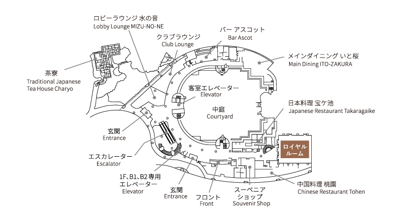 1階のフロア図