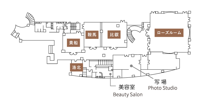 B1階のフロア図