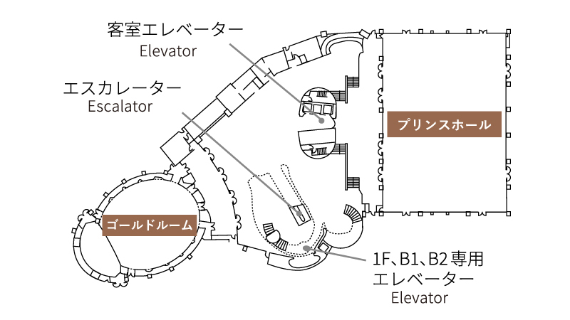 B2階のフロア図