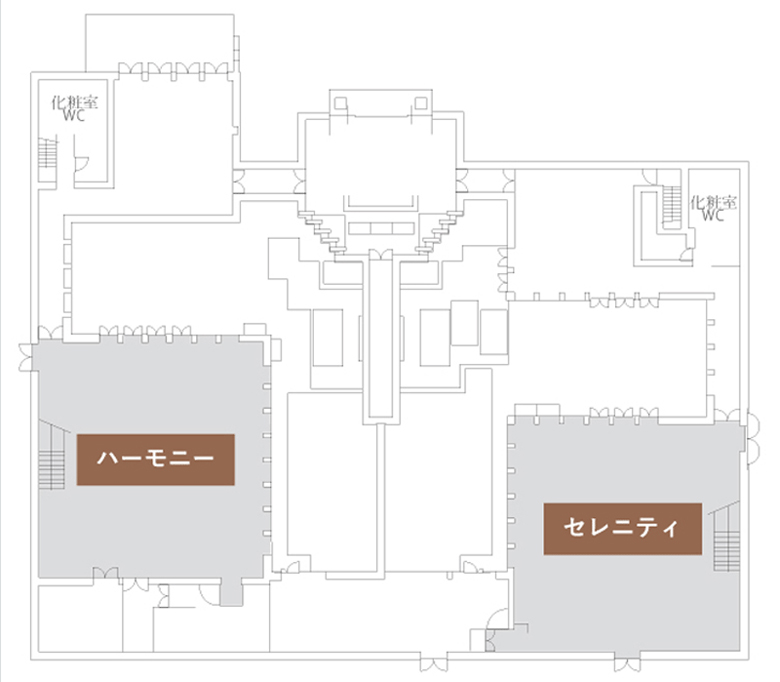 ザ・ゲストハウスのフロア図