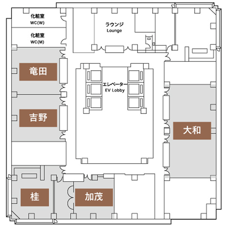 5階のフロア図