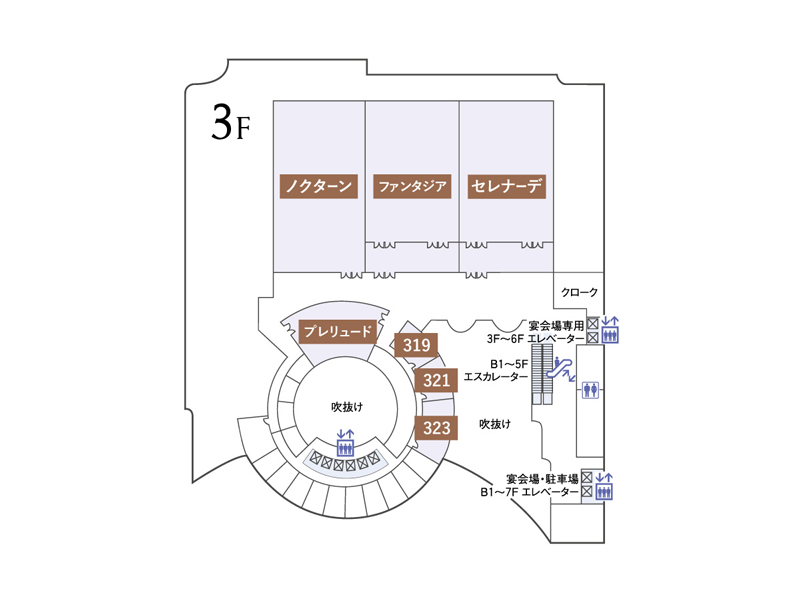 3階のフロア図